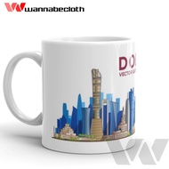 Qatar Doha Glass Qatar Doha Mug Print Custom Mug Souvenir Doha Qatar Mug World City v2