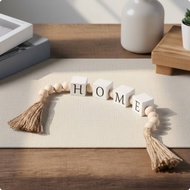 Wood Bead Tassel Decor Minimalist Look Home Wood Bead Tassel Decor Wooden Letter Garland Farmhouse D