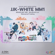 MouseMat “EGA I JUJUTSU KAISEN WHITE LIMITED EDITION” แผ่นรองเมาส์ลายอนิเมะJJK กันน้ำ มาพร้อมAnti-Sl