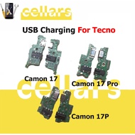Charger Board For Tecno Camon 17 17P Pro Charging Dock Connector CG8 CG8h CG6 CG6j Flex Cable