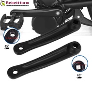BEBETTFORM Electric Bicycle Crank, Diamond-Shaped Hole Aluminum Alloy Bafang Crank Arm,  Lightweight
