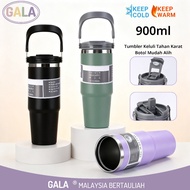 Insulated Tumbler Botol Air Tahan Sejuk Vacuum Insulated Tumbler With Handle 900ml