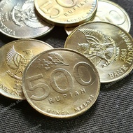uang koin 500 melati 2003 uang mahar koleksi uang 500 rupiah KINCLONG
