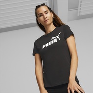 PUMA BASICS - เสื้อยืดผู้หญิง Essentials Logo สีดำ - 58677401