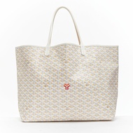 GOYARD Saint Louis GM Limited Reversible white canvas monogram top handle tote bag