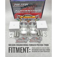 Wilson Engineering Forged Piston Proton Campro S4PH CPS Non CPS Turbo 77MM Mitsubishi 4G15 Crank Waja Turbo
