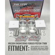 Wilson Engineering Forged Piston Proton Campro S4PH CPS Non CPS Turbo 77MM 76MM Mitsubishi 4G15 Cran