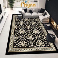 MYNA Square Crystal Velvet Carpet (3XL/6XL Size)