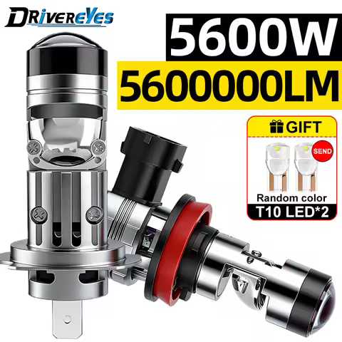 Bi LED H7 H4 H11 Mini Projector Lens Car Lights 5600W H8 H9 9005 9006 HB3 HB4 9012 HIR2 T10 Bulbs CS