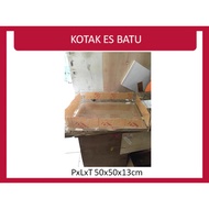 Acrylic Ice Cube Box for Drinks LxWxH 50x50x13cm