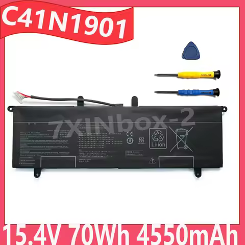 C41N1901 15.4V 70Wh 4550mAh OEM Laptop Battery For Asus ZenBook Duo UX481 UX481FA UX481FL UX481FLY U