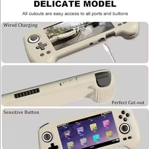 Silicone Protective Case Suitable For ANBERNIC RG556 Gaming Console Console Cover Protective Cover A