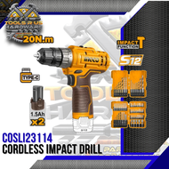 INGCO Cordless Impact Drill COSLI23114 | CORDLESS TOOLS | BETTERLIVING