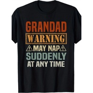 Grandfather Cautions: He Could Doze Off at Any Time! Fun Grandpa T-Shirt, a Buddy. Timeless Design, 