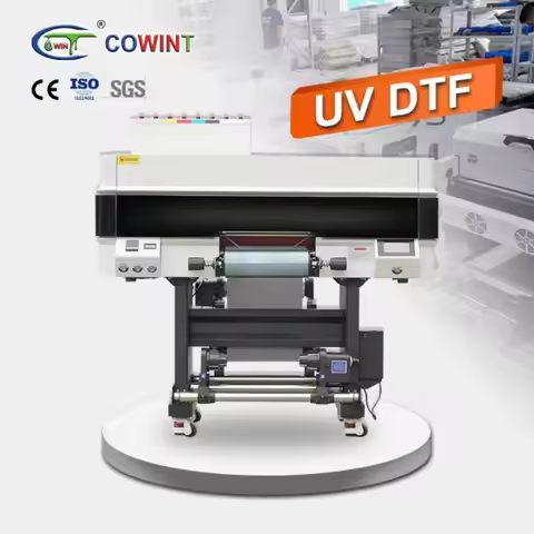 New Digital Printer Uv Dtf with Laminator All in One I3200 A3 logo Printing ab Film Roll to Roll Dru