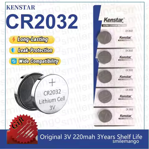 5-60PCS 3V 220mAh CR2032 Lithium Button Battery DL2032 BR2032 ECR2032 DL2032 KCR2032 Coin Cell Watch