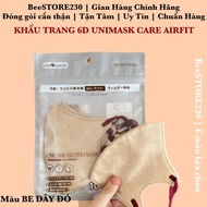 THÙNG 100 CÁI = 10 TÚI 6D UNICARE KHẨU TRANG CHÍNH HÃNG UNIMASK 3 LỚP THOÁNG KHÍ THỜI TRANG