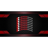 Rcb rim stickers, 8 pcs rim y15 rim lc135