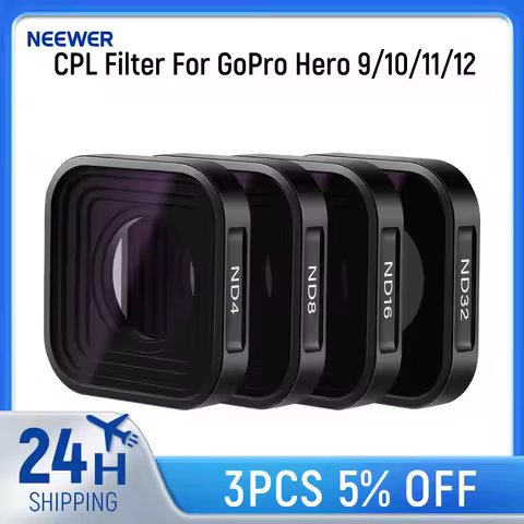 NEEWER CPL Filter Compatible with GoPro Hero 9/10/11/12/13, Polarizing Filters, Action Camera Access