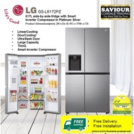 LG GS-L6172PZ 617L side-by-side-fridge with Smart Inverter Compressor in Platinum Silver