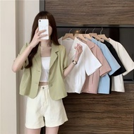 Korea ALMARA SERIES SHORT BLAZER latest women's tops/vests 2024 premium shakila material ALMARA BLAZ