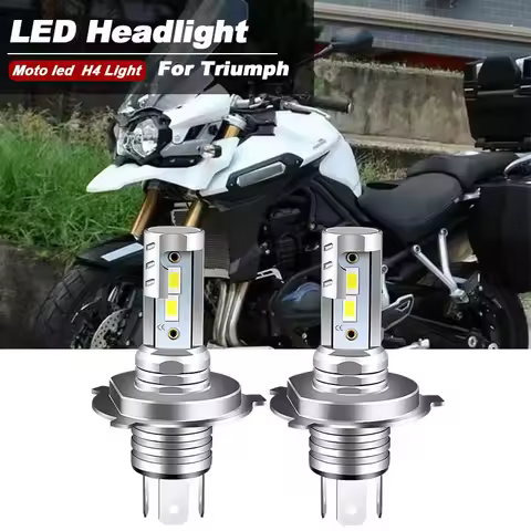 2PCS Motorcycle LED Headlight Bulbs High/Low Kit 9600lm 6000K H4 6000K FOR Triumph Tiger Explorer 12