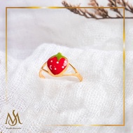 Masdja Half Gram Young Gold Children's Ring Cute 0.5 Gram/ with Gold Note
