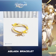 Aglaea Honkai Star Rail Bracelet Yellow White Gold Flower Rope Bracelet