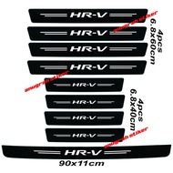9pcs carbon stickers for honda hr-v cutting stickers for protecting car doors from footrests