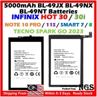 Grade A+ 5000mAh BL-49JX BL-49NX BL-49NT For INFINIX HOT 30 / 30i / SMART 7 / 8 / NOTE 10 PRO / 11S 