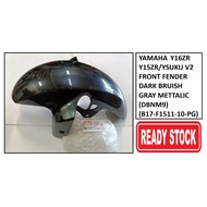 (100% ORIGINAL YAMAHA)YSUKU V2 FRONT FENDER ASSY DARK BRUISH GRAY METALLIC (DBNM9) (B17-F1511-10-PG)