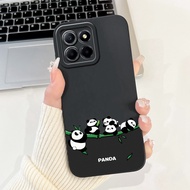 สำหรับ Honor X8b เคส Honor X8a เคสโทรศัพท์ซิลิโคนนิ่มการ์ตูนแพนด้าน่ารักสำหรับ Honor X8a X 8b HonorX