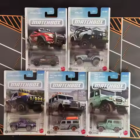 Matchbox Jurassic Series Ford Jeep Sonora Shredder Toyota FJ40 Off-road Metal 1:64 Scale Diecast Car