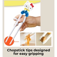 Hello Kitty Kids chopsticks 2 years old~pre-school 16cm, for Left-handed or right-handed users, with