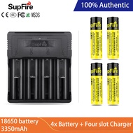 SUPERFIRE AB5 18650 li-ion Battery Charger 3350mAh kapasiti tinggi 3.7v/4.2v lampu suluh cahaya yang