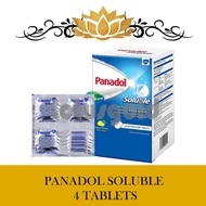 PANADOL SOLUBLE 4 TABLETS