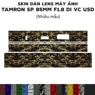 Tamron SP 85mm f1.8 Di VC USD Lens sticker Skin (Many models) | Decal Film 3M 85mm camera lens prote