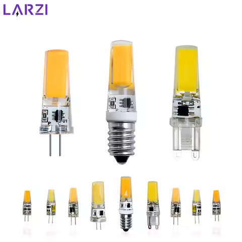 1-10Pcs Brightest E14 G4 G9 LED Lamp AC DC12V 220V 3W 6W COB Led Bulb Warm/Cold White Spotlight Repl