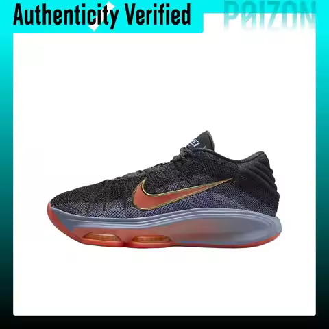 Nike GT Hustle 3 Basketball Shoes Unisex Low-top Dark Gray/Gray Rock/Metal Gold/Light Wild Mango FV5