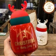 創意韓版304不鏽鋼真空保溫杯大肚麋鹿聖誕禮品男女學生飲水杯子