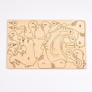 木质拼图立体3d儿童益智diy手工动物拼装拼板拼图
