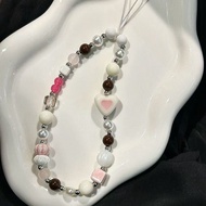 Ins Sweet Marshmallow Phone Case Pendant ccd Camera Phone Strap