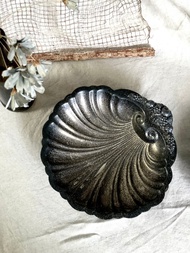 Vintage 1950s 美國古董鍍銀貝殼碗盤/收納/擺設 單個