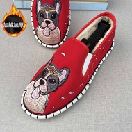 Velvet Social People Old Beijing Nishiyama Cloth Shoes Color Ghost Fabric Facebook Cloth Shoes Male 