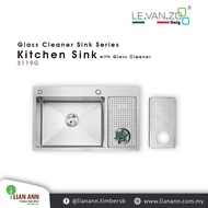 LEVANZO Kitchen Sink with Glass Cleaner 3119G