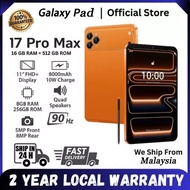 COD Android galaxy Tablet 17 pro Asli Baru Bekal Jualan16GB + 512GB Tablet Dual SIM 5G Tablet Game