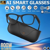 New 2000Mah Charging Case 8MP HD Smart Glasses  AI Translation 3D Music BT Call Smart Glasses