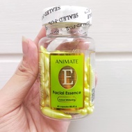 ANIMATE Facial Essence Serum Vitamin E 100% ORIGINAL | Instant Whitening | 60 Capsules | Bright Face