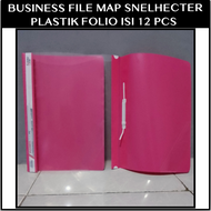 1 Pak Business File / Map Snelhecter Plastik Folio ( Pink )