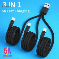 [Ni] Nylon Braided Charger Wire 3-in-1